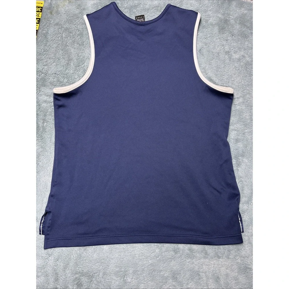 Vintage Nike Basketball Tank Men's XL Y2K 90's Casual Sports Logo Blue White‎